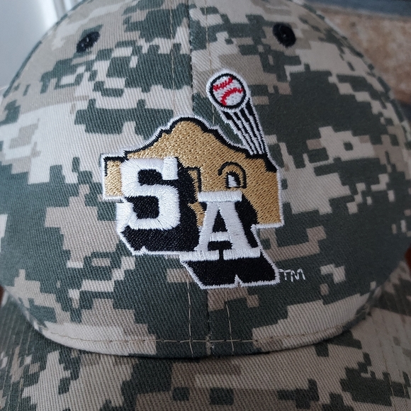 San Antonio Missions Baseball Trucker Hat Cap Camo IPAC Nissan - Picture 2 of 8